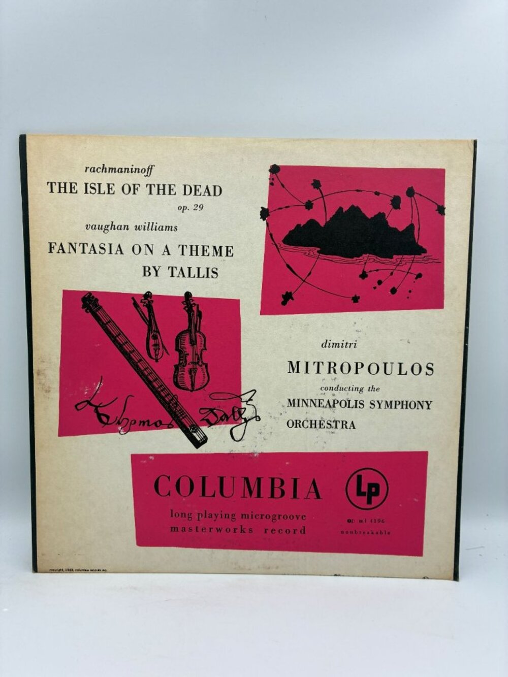 Rachmaninoff The Isle Of The Dead Vaughan Williams Fantasia On A Theme LP ML4196